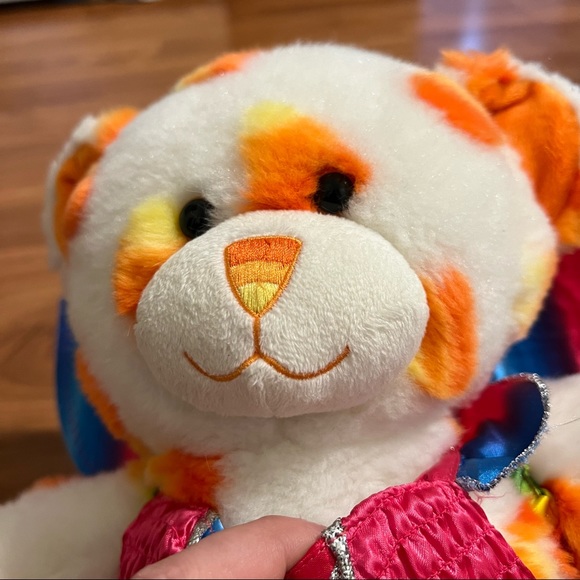 Build a Bear Candy Corn Halloween Edition Plush with Rainbow Fairy Outfit - Picture 8 of 9